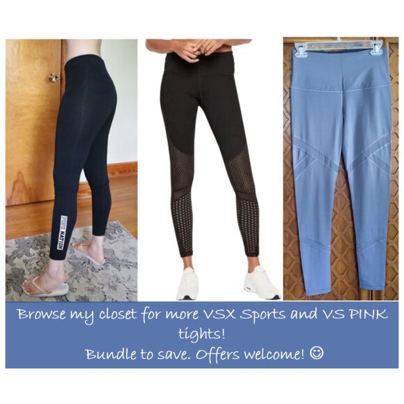 PINK Victoria's Secret 'PINK NATION' Wordmark Yoga Leggings - Black, Size XS - Picture 12 of 15